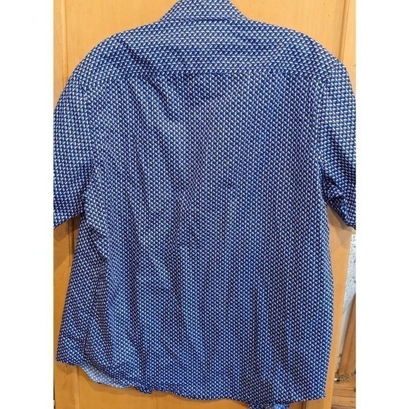 Tasso Elba Short Sleeve Shirt Men's M Multicolor - Picture 2 of 4